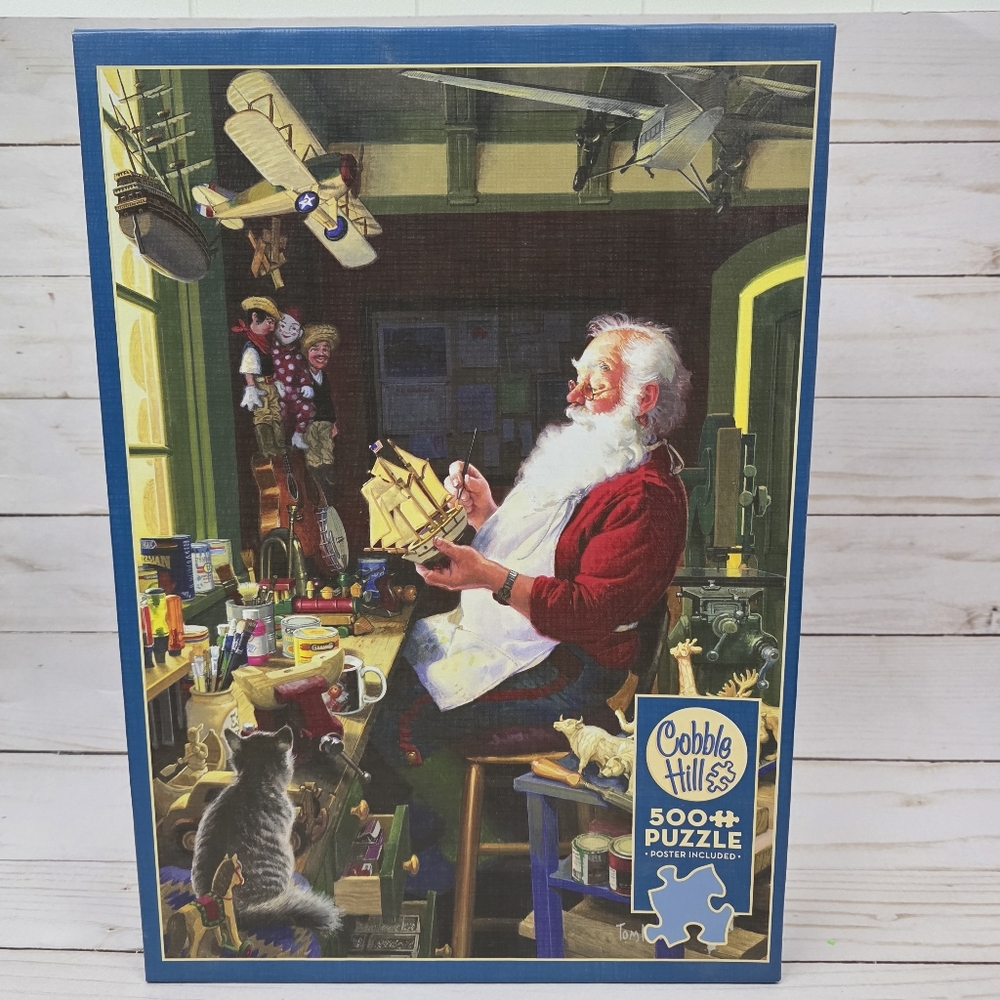 Cobble Hill Santa’s Workbench Puzzle 500 Piece